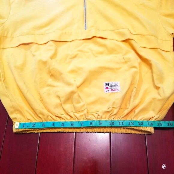 Korean Style Sunshine Yellow Lightweight Hoodie with Neck Zipper - Picture 8 of 8